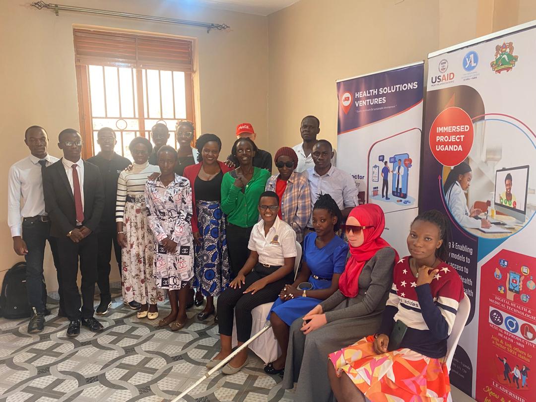 Persons with disabilities participating in training