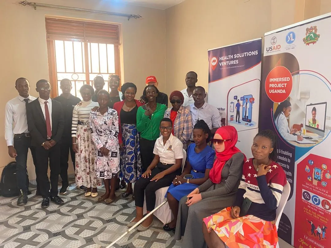 Persons with disabilities participating in training